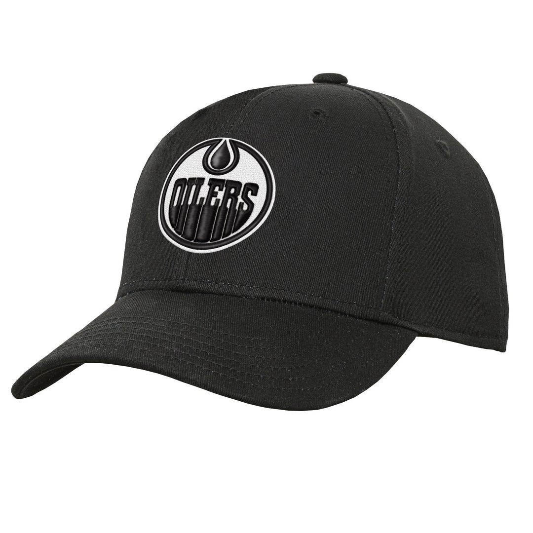 Edmonton Oilers New Era Black & Orange 59FIFTY Fitted Logo Hat – ICE  District Authentics