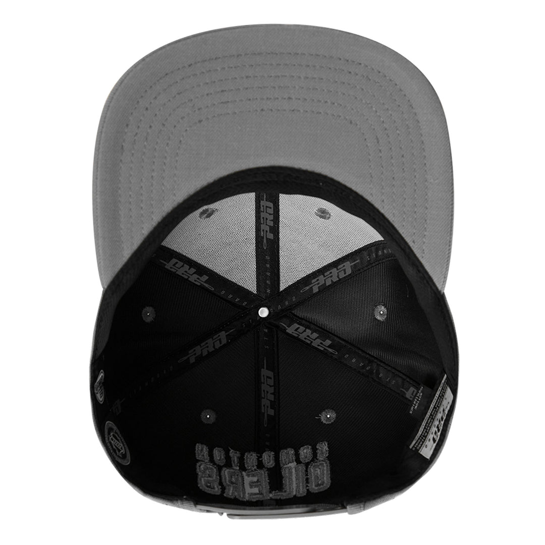 Edmonton Oilers Pro Standard Neutrals Grey Wool Snapback Hat
