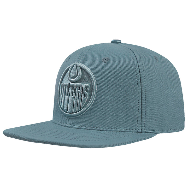 Edmonton Oilers Pro Standard Neutrals Steel Blue Wool Snapback Hat