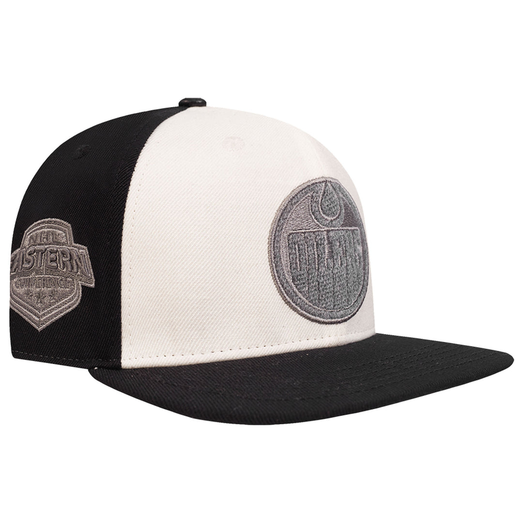 Edmonton Oilers Pro Standard Cream French Terry Wool Bland Snapback Hat