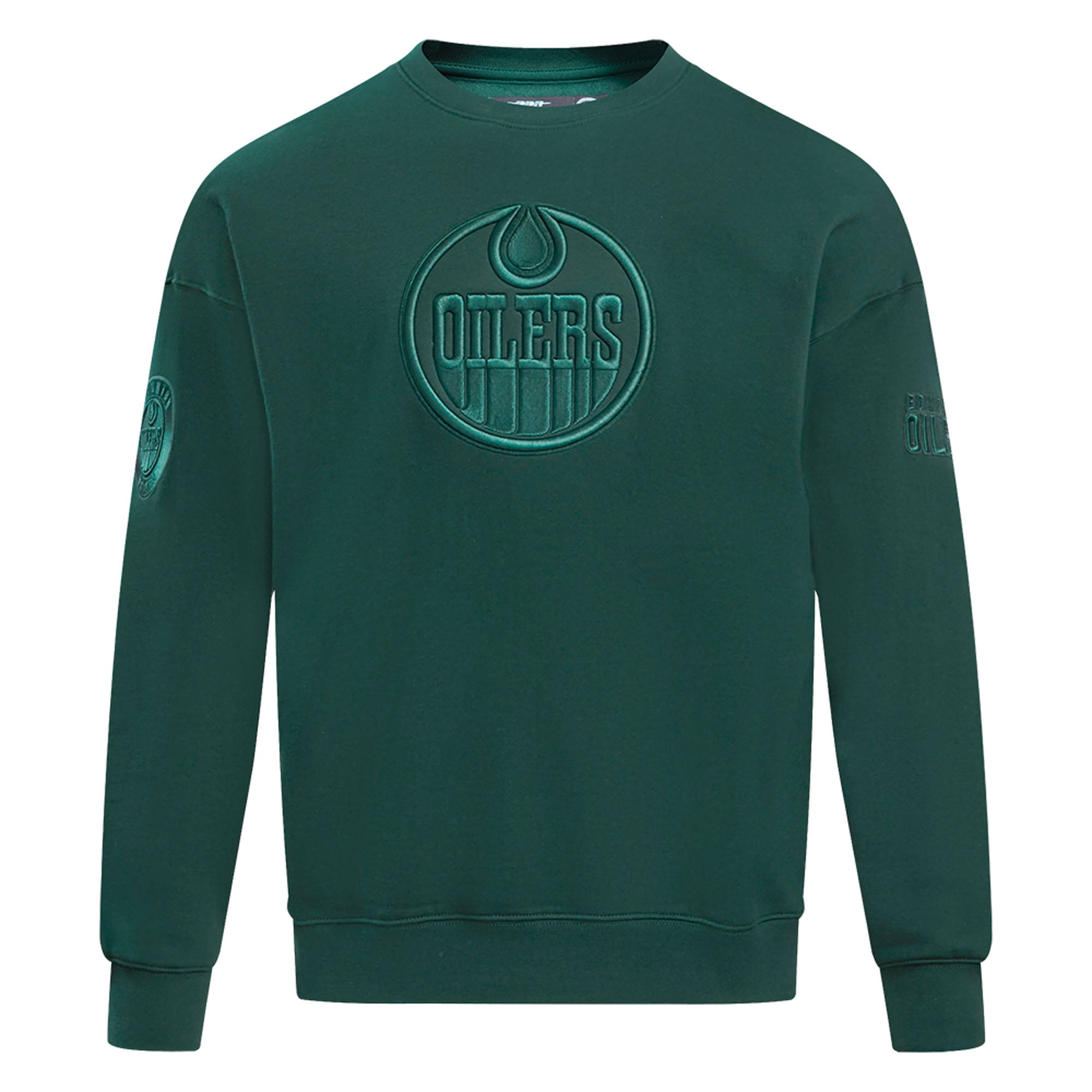 Edmonton Oilers Pro Standard Drop Shoulder Forest Green Crewneck Sweatshirt 3XL