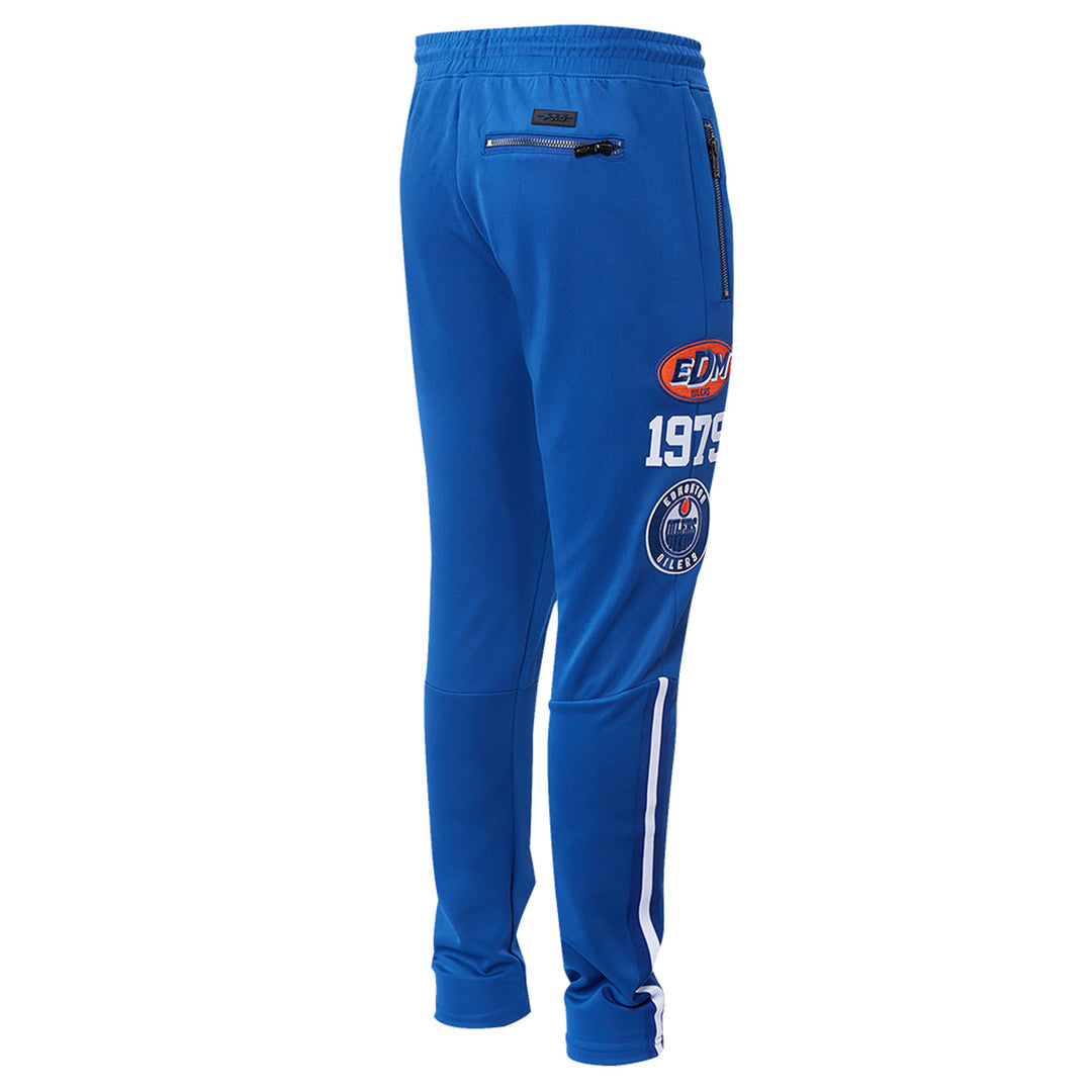 Edmonton Oilers Pro Standard Fast Lane Blue Track Pants