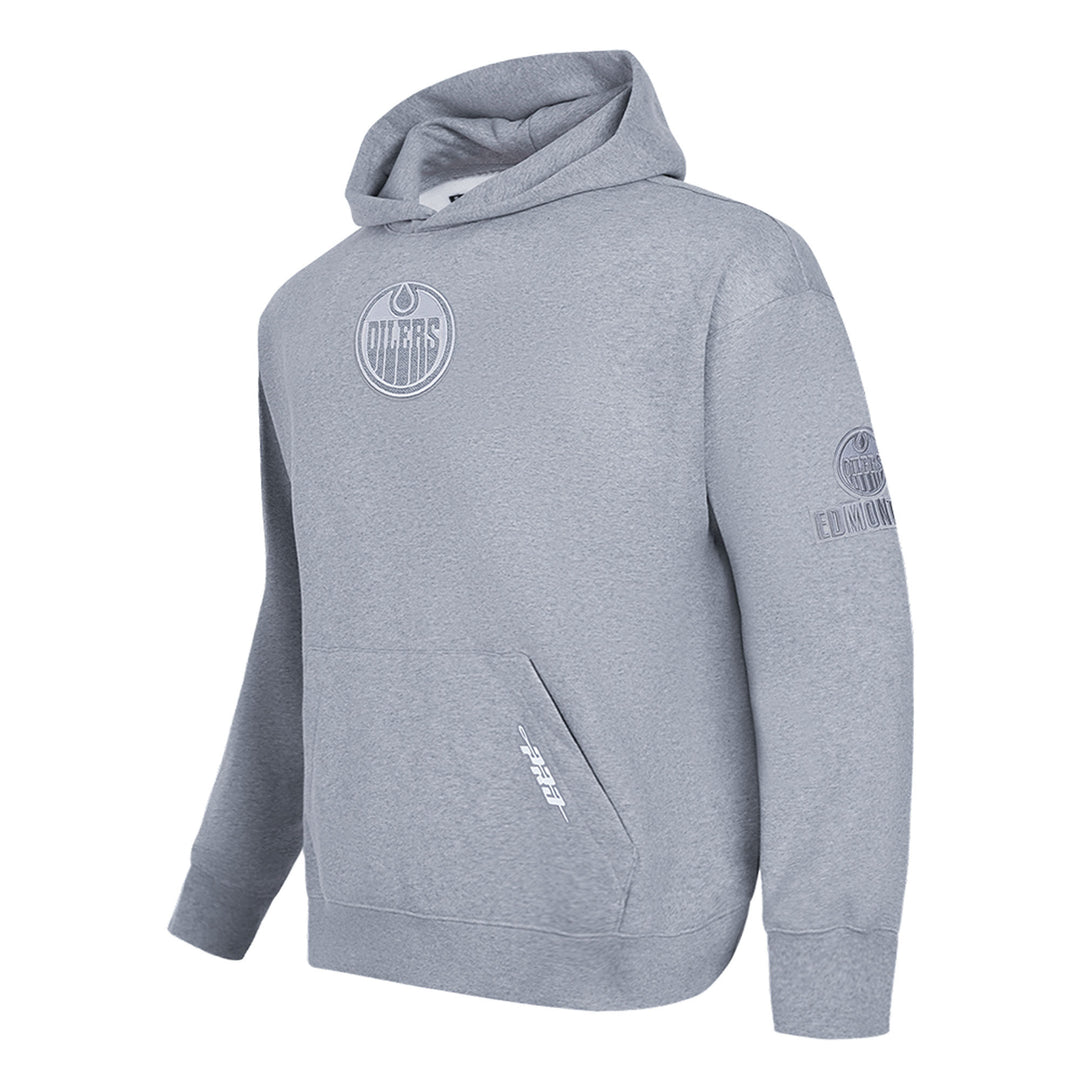 Edmonton Oilers Pro Standard Reverse French Terry Grey Drop Shoulder Hoodie