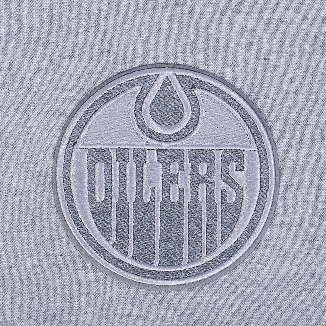 Edmonton Oilers Pro Standard Reverse French Terry Grey Drop Shoulder Hoodie