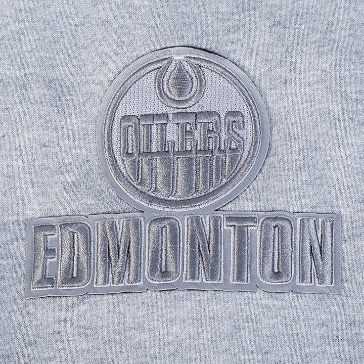 Edmonton Oilers Pro Standard Reverse French Terry Grey Drop Shoulder Hoodie