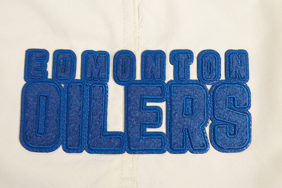 Edmonton Oilers Pro Standard Triple Tonal Woven Cream Shorts