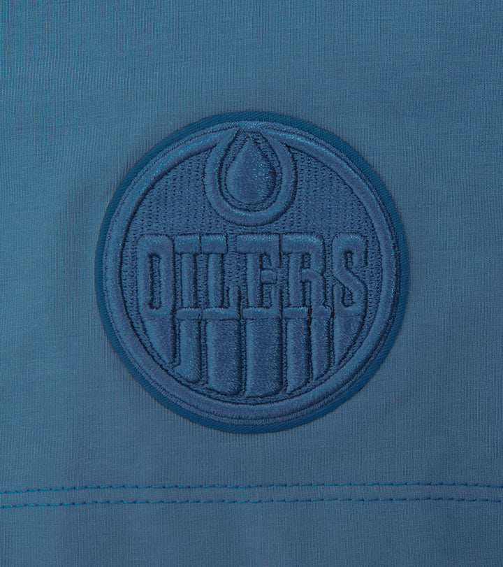 Edmonton Oilers Women's Pro Standard Neutrals Steel Blue Boxy T-Shirt