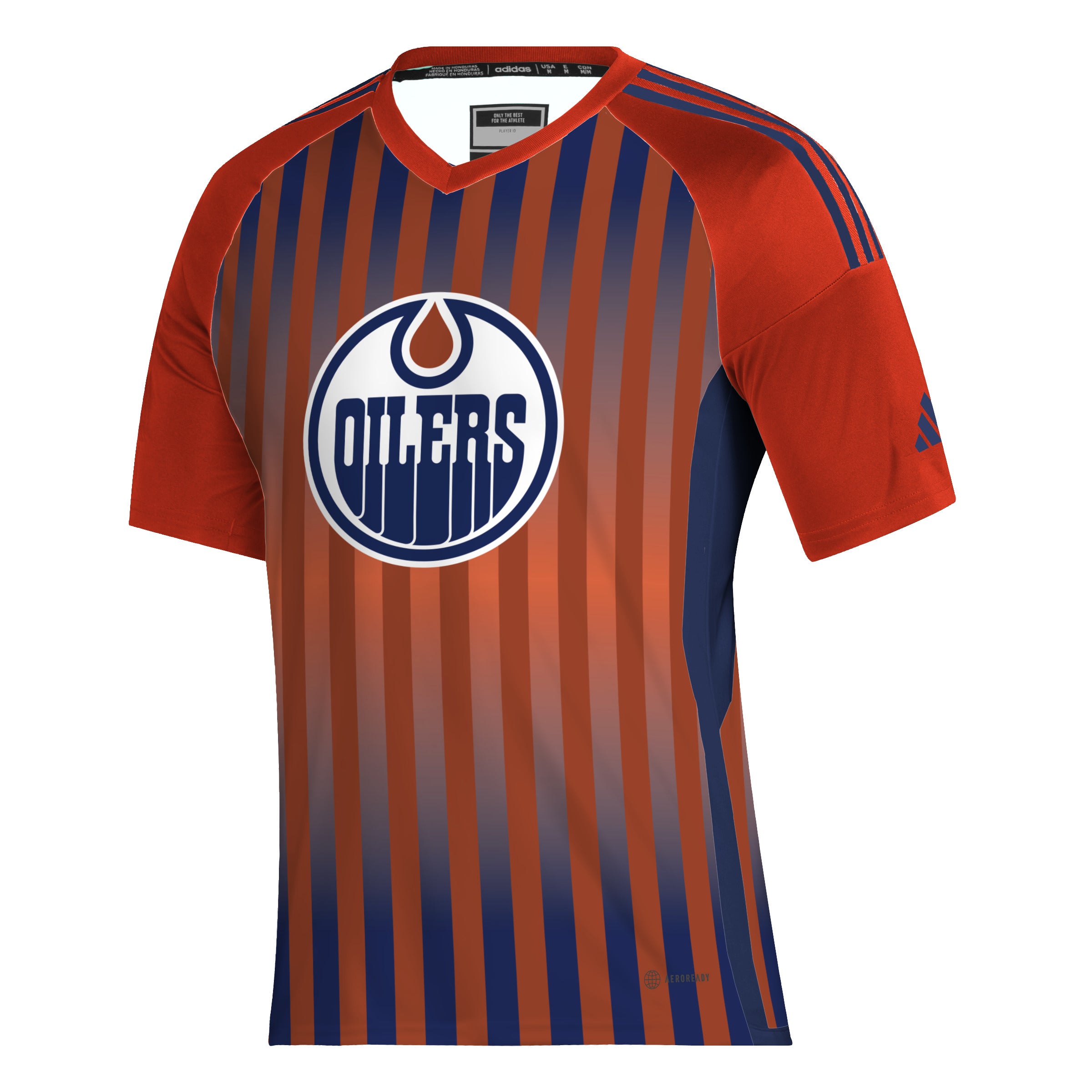 Blue and orange adidas shirt online