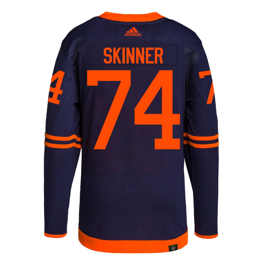 Women's Fanatics Branded Stuart Skinner Royal Edmonton Oilers Home Breakaway Player Jersey Size: Medium