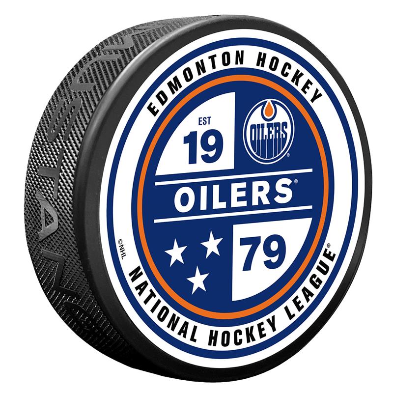 Edmonton Oilers Textured Conrad Puck