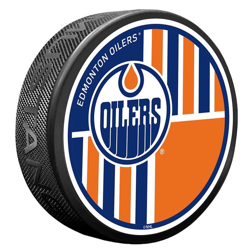 Edmonton Oilers Textured Prezzy Puck