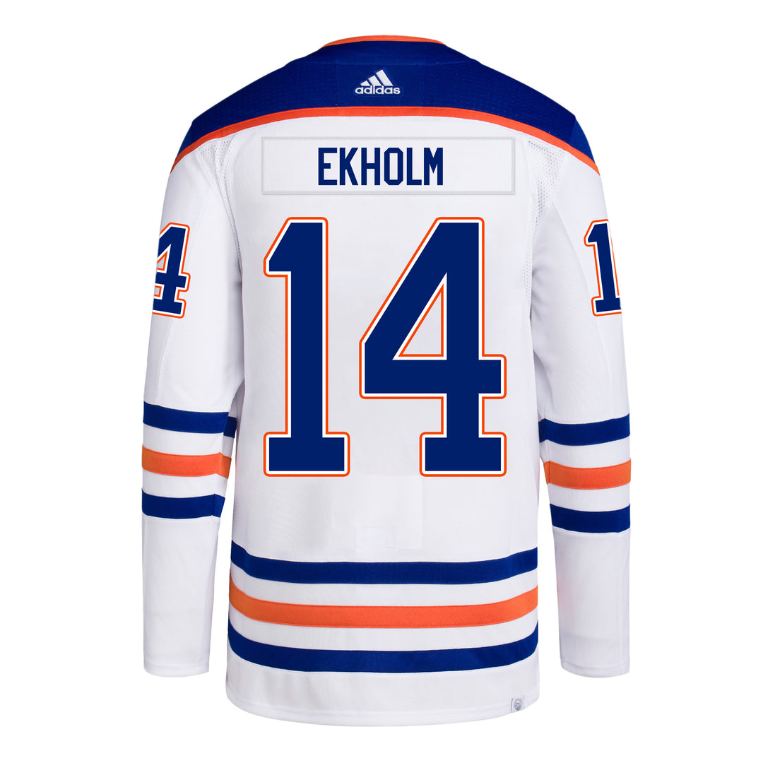 2021 Reverse Retro CUSTOM Edmonton Oilers Jersey Ethan Bear