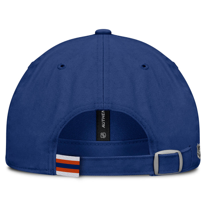 Edmonton Oilers Women's Fanatics Rink Blue Unstructured Adjustable Hat