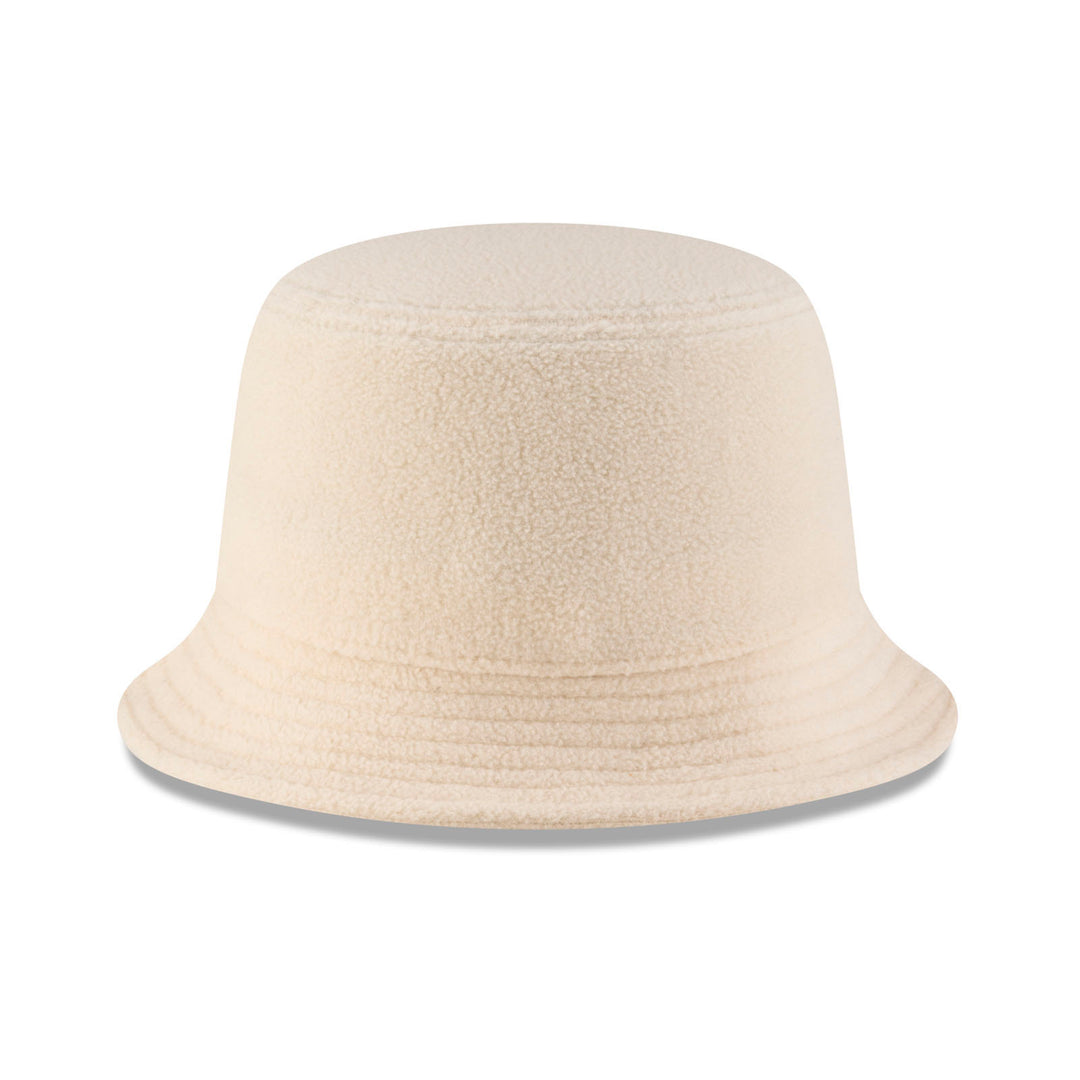 Edmonton Oilers Women's New Era Cream Cozy Sherpa Bucket Hat