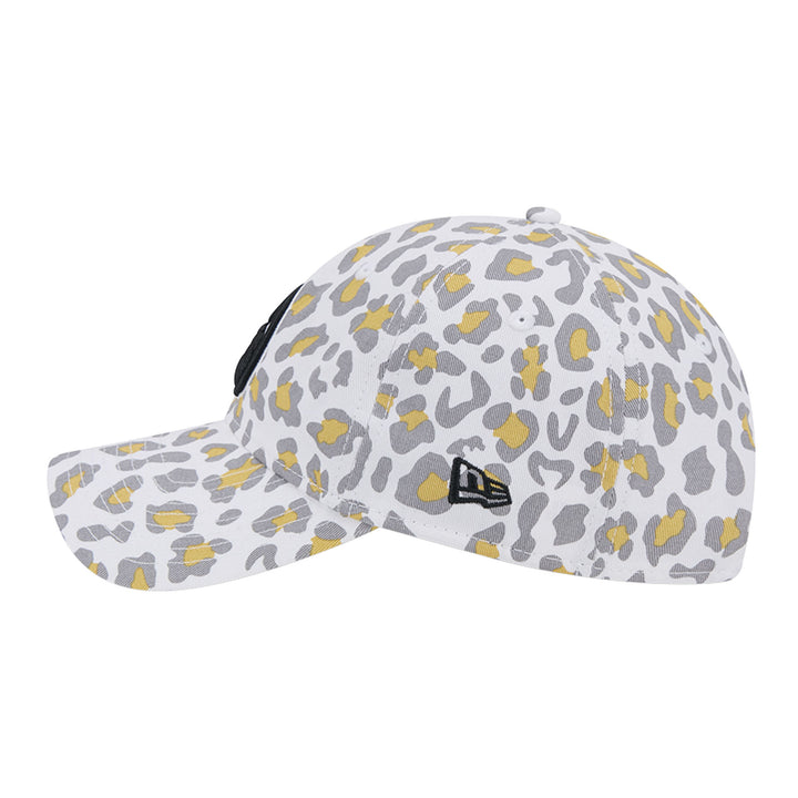 Edmonton Oilers Youth New Era White & Black Active Animal Print 9TWENTY Adjustable Hat