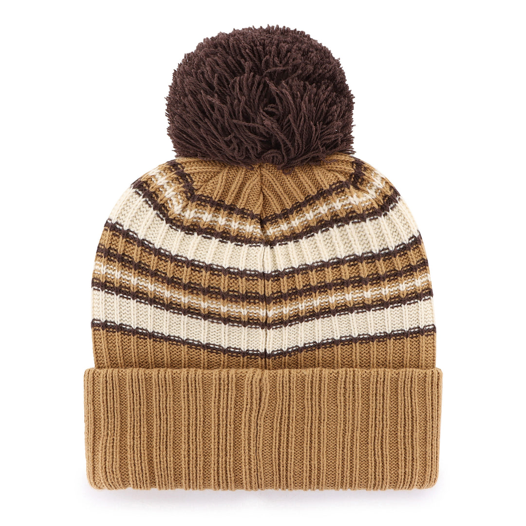 Edmonton Oilers Women's '47 Brown Espresso Cuffed Knit Toque w/Pom