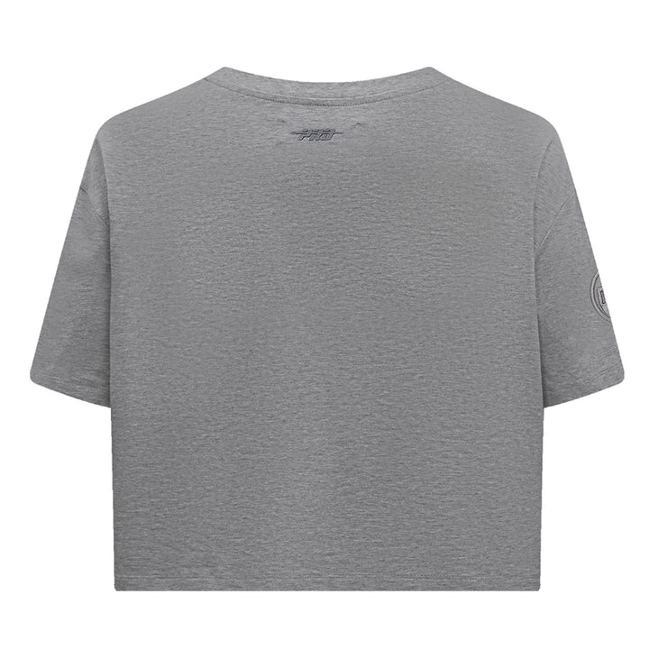 Edmonton Oilers Women's Pro Standard Neutrals Grey Boxy T-Shirt