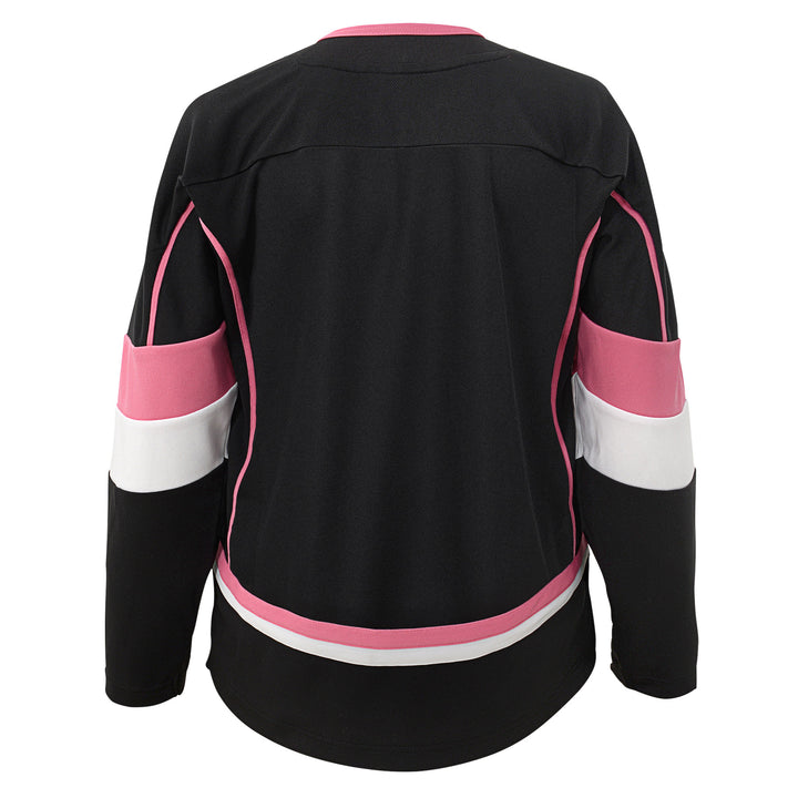 Edmonton Oilers Youth Black & Pink Fashion Jersey