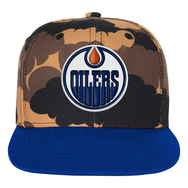 Edmonton Oilers Youth Outerstuff Camo Snapback Hat