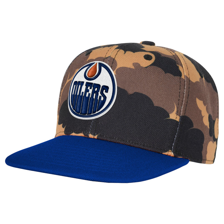 Edmonton Oilers Youth Outerstuff Camo Snapback Hat