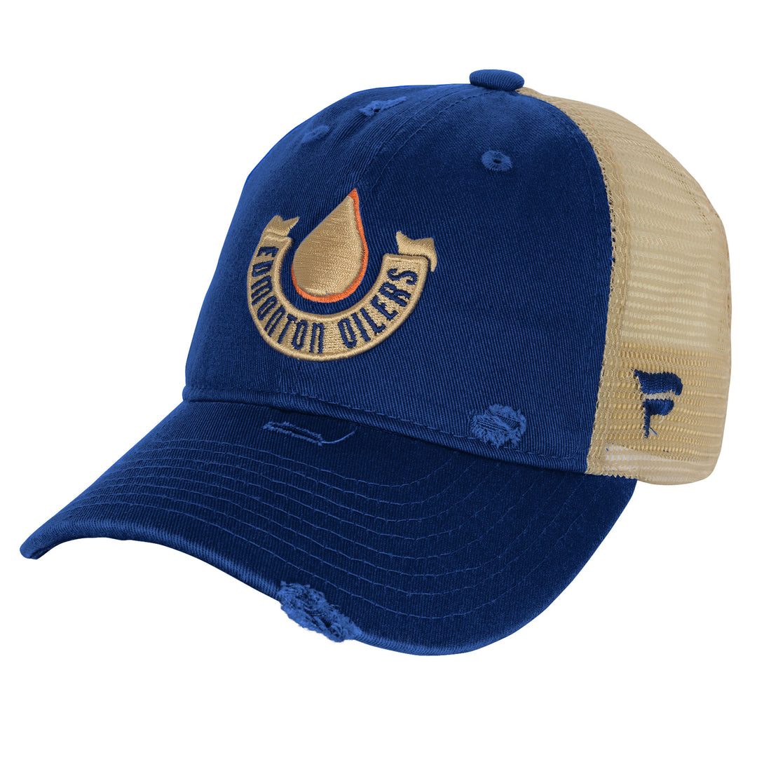Edmonton Oilers Hat (Retro) - Cooper Drop Logo - Adult Flex fit