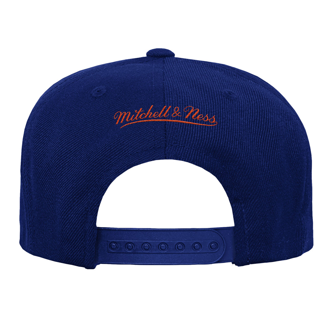 Edmonton Oilers Youth Mitchell & Ness Blue Team Ground Snapback Hat