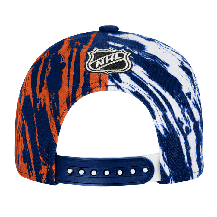 Edmonton Oilers Youth Outerstuff Blue & Orange Propel Snapback Hat