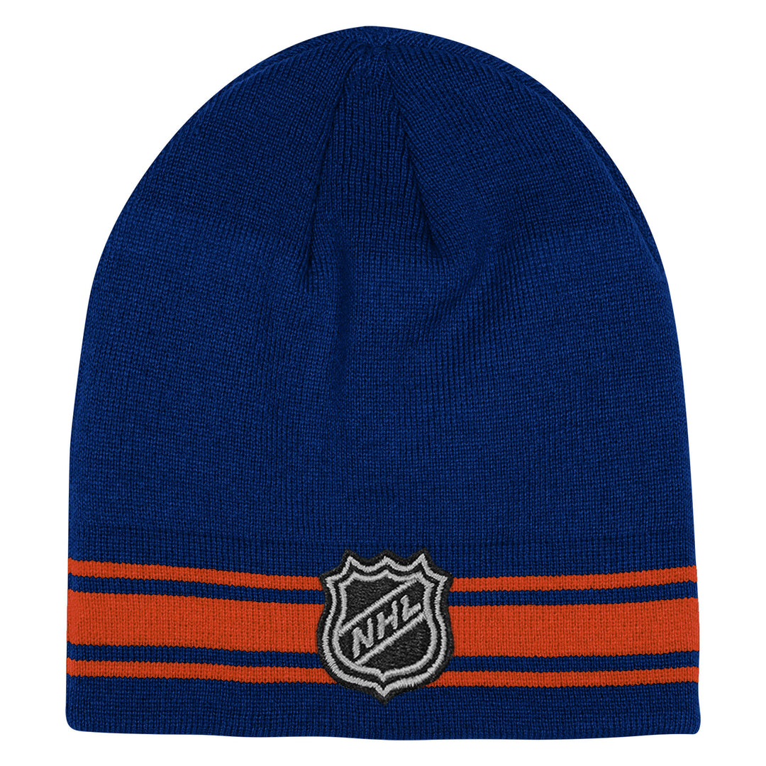 Edmonton Oilers Youth Outerstuff Blue & Orange Retro Knit Toque