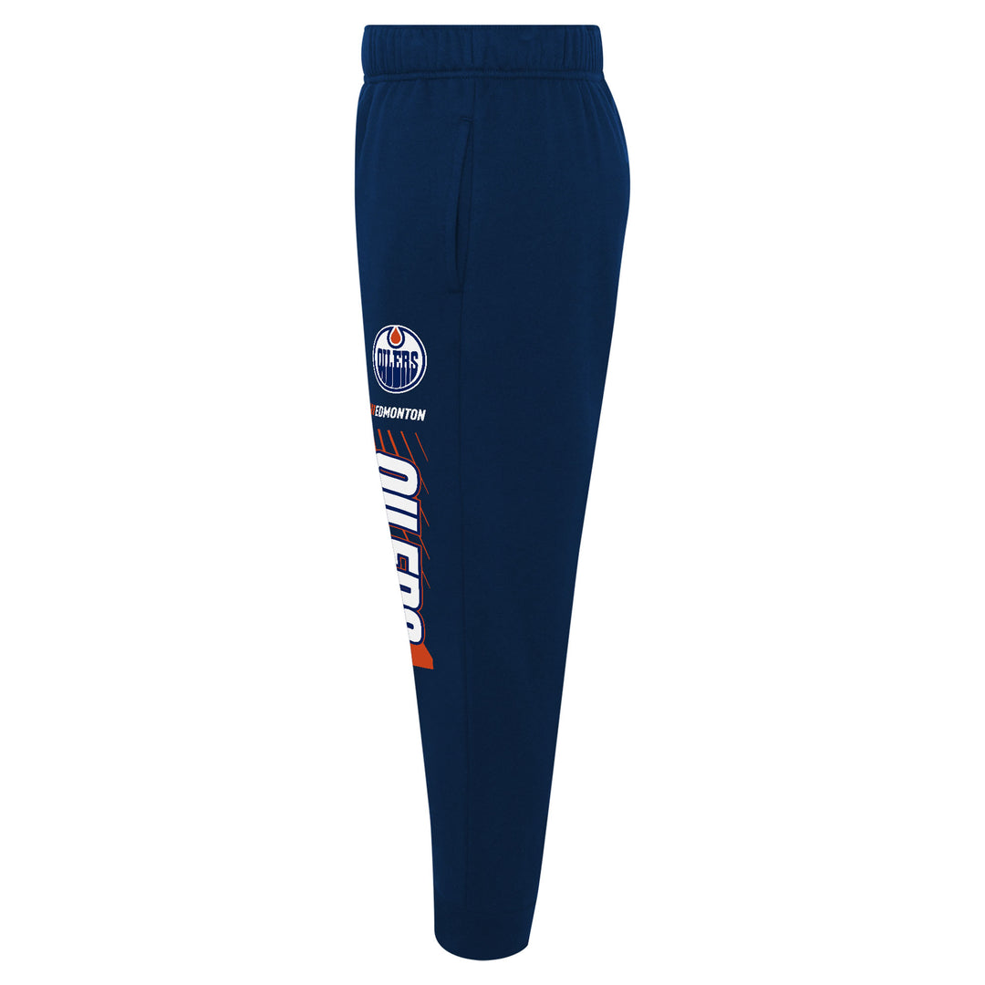 Edmonton Oilers Youth Outerstuff Move Fleece Navy Pants