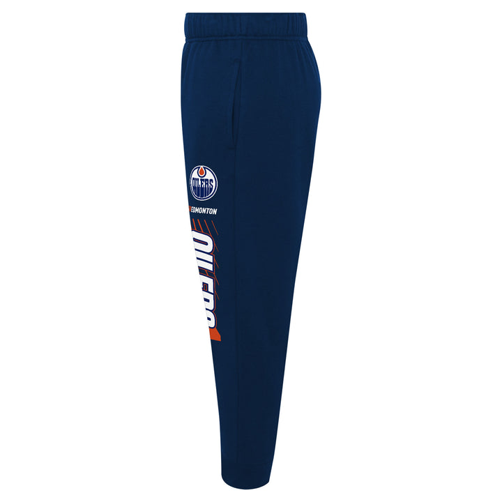 Edmonton Oilers Youth Outerstuff Move Fleece Navy Pants