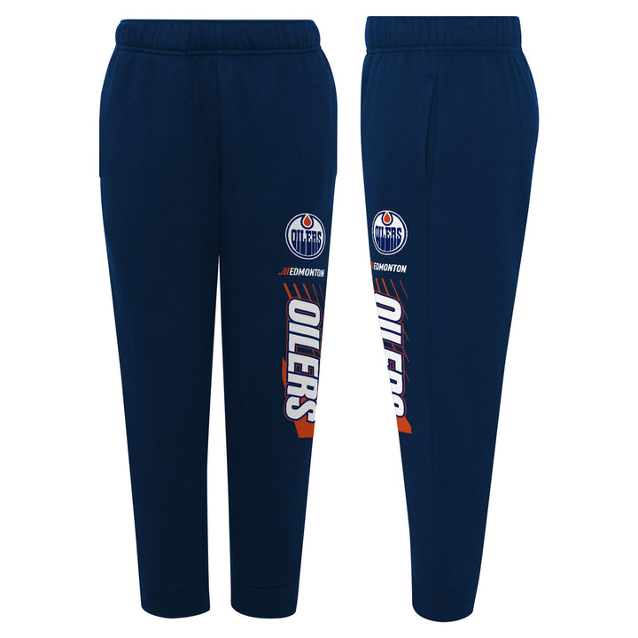 Edmonton Oilers Youth Outerstuff Move Fleece Navy Pants