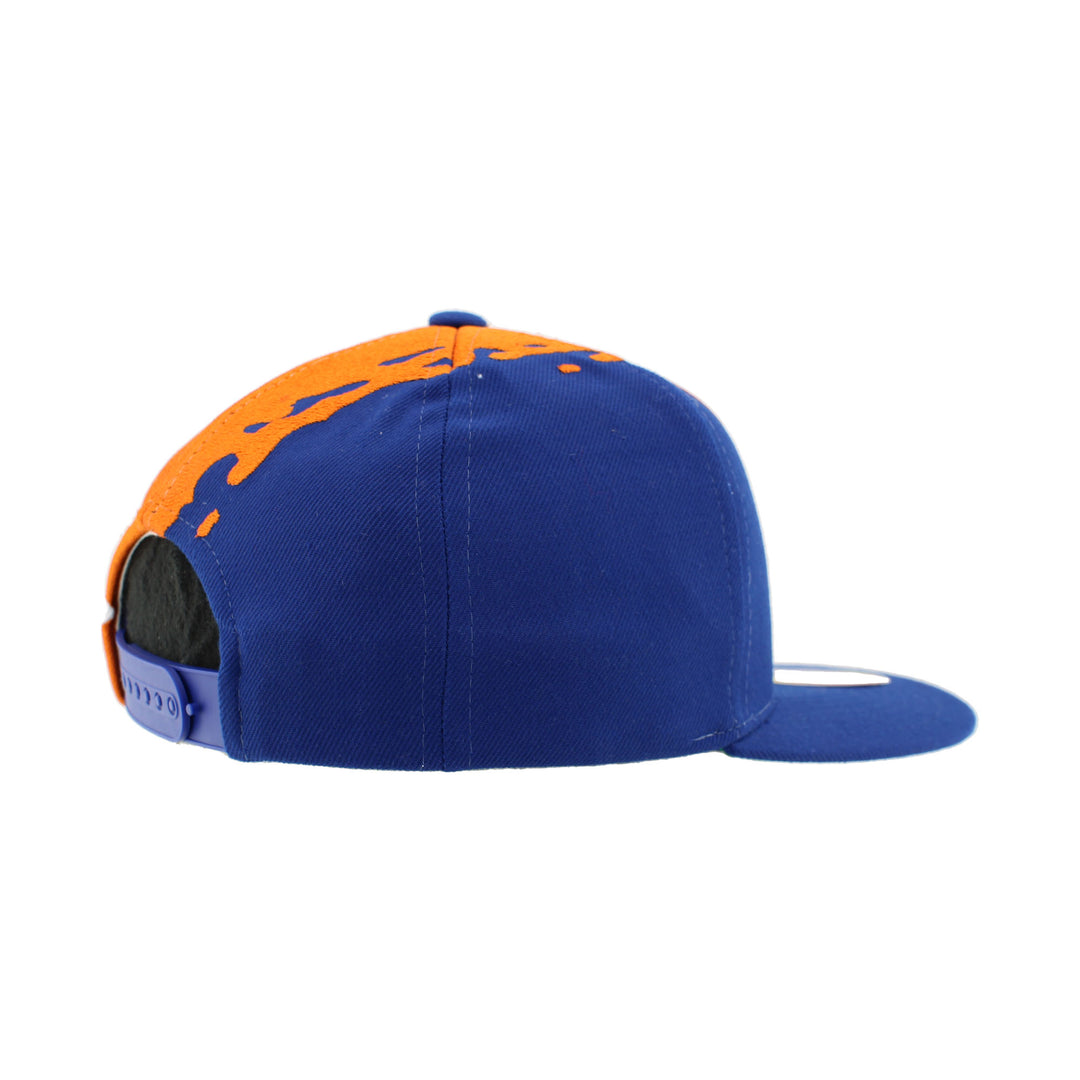 Edmonton Oilers Youth Zephyr Blue & Orange 3D Paint Brush Snapback Hat