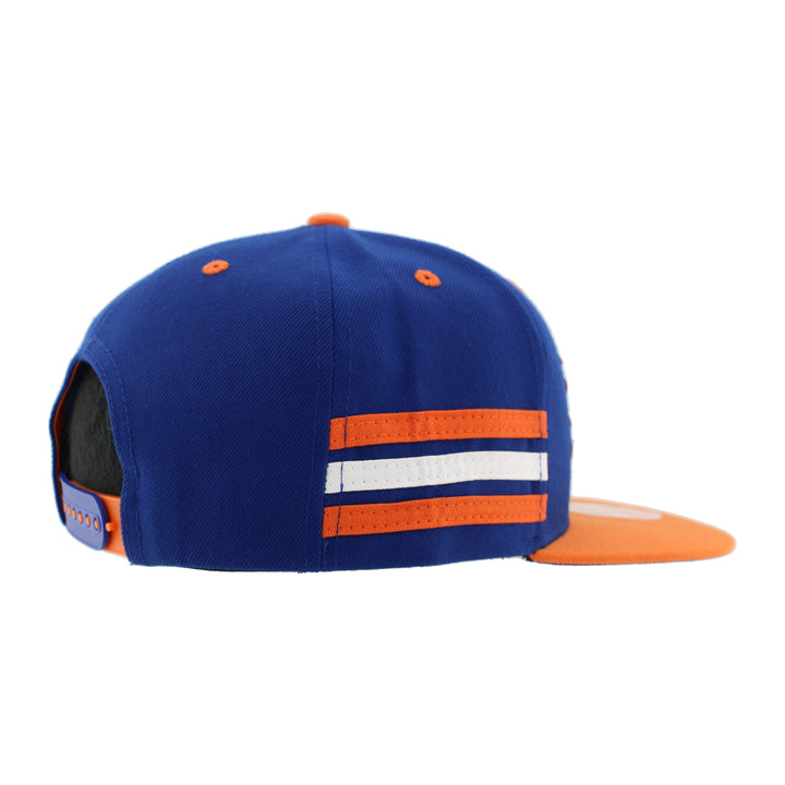 Edmonton Oilers Zephyr Blue Lacer Snapback Hat