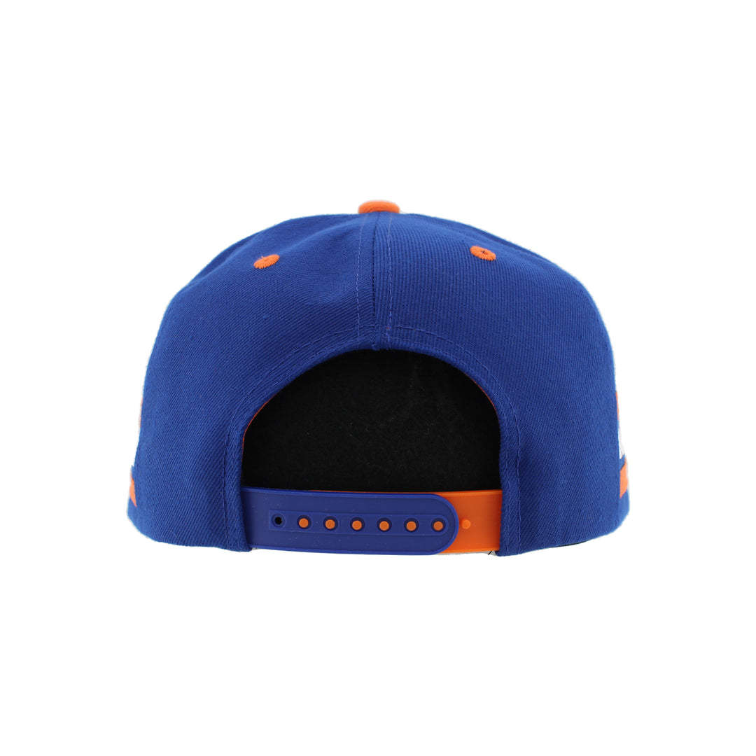 Edmonton Oilers Zephyr Blue Lacer Snapback Hat