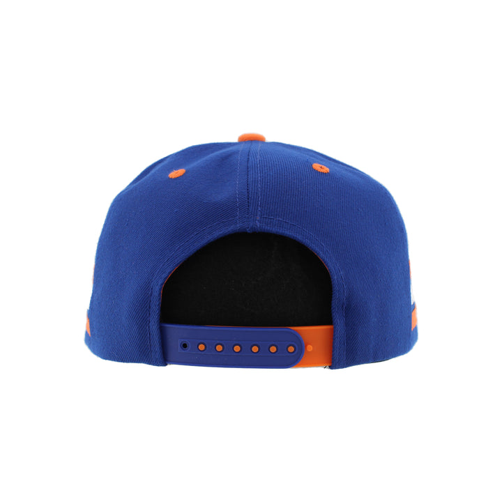 Edmonton Oilers Zephyr Blue Lacer Snapback Hat