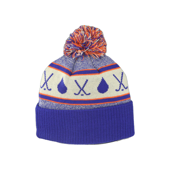 Edmonton Oilers Zephyr Blue Windfall Toque w/ Pom