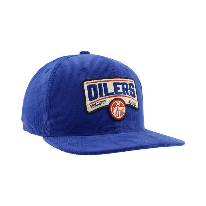 Edmonton Oilers Zephyr Corduroy Blue Snapback Hat