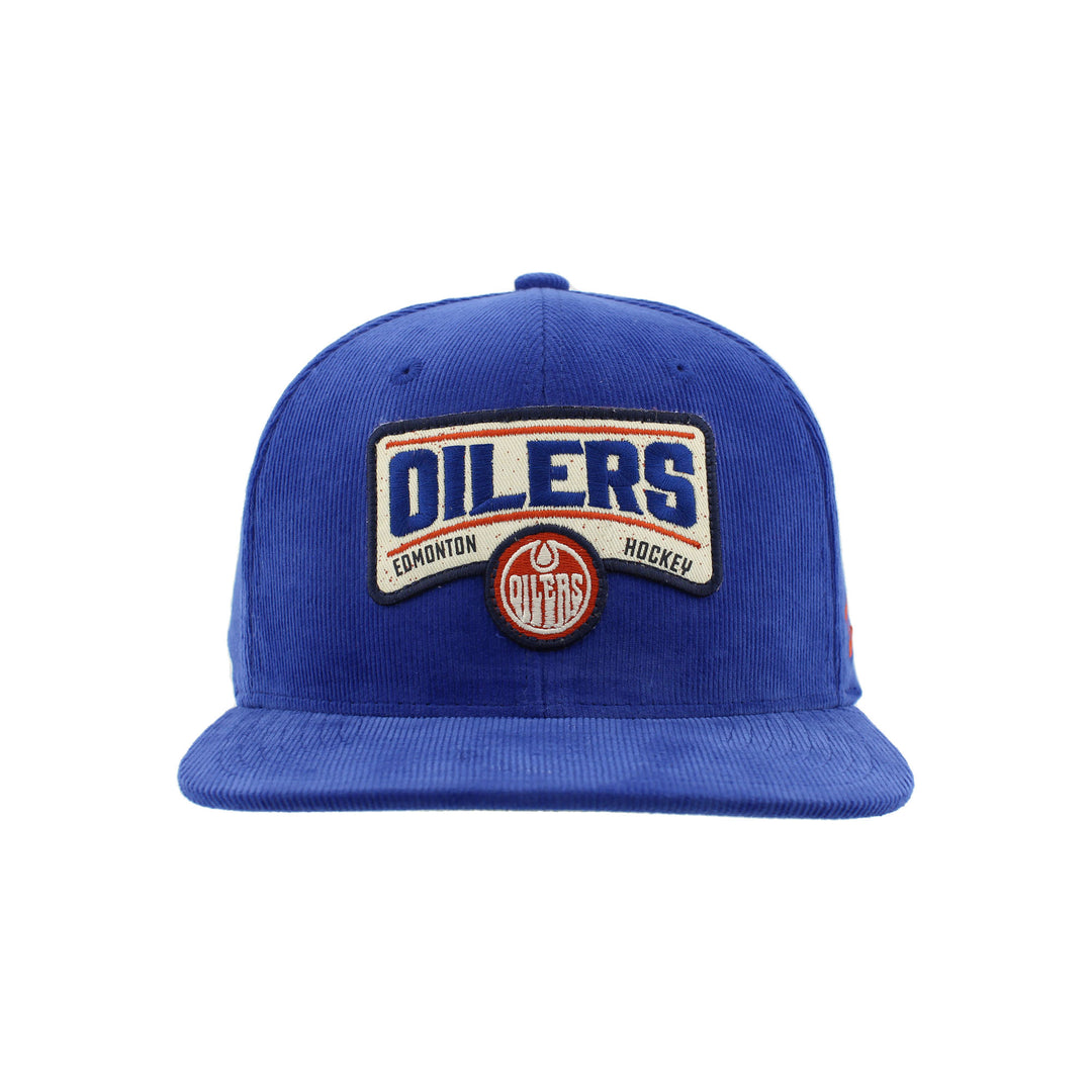 Edmonton Oilers Zephyr Corduroy Blue Snapback Hat