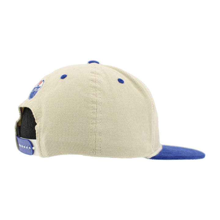 Edmonton Oilers Zephyr Corduroy Cream Snapback Hat