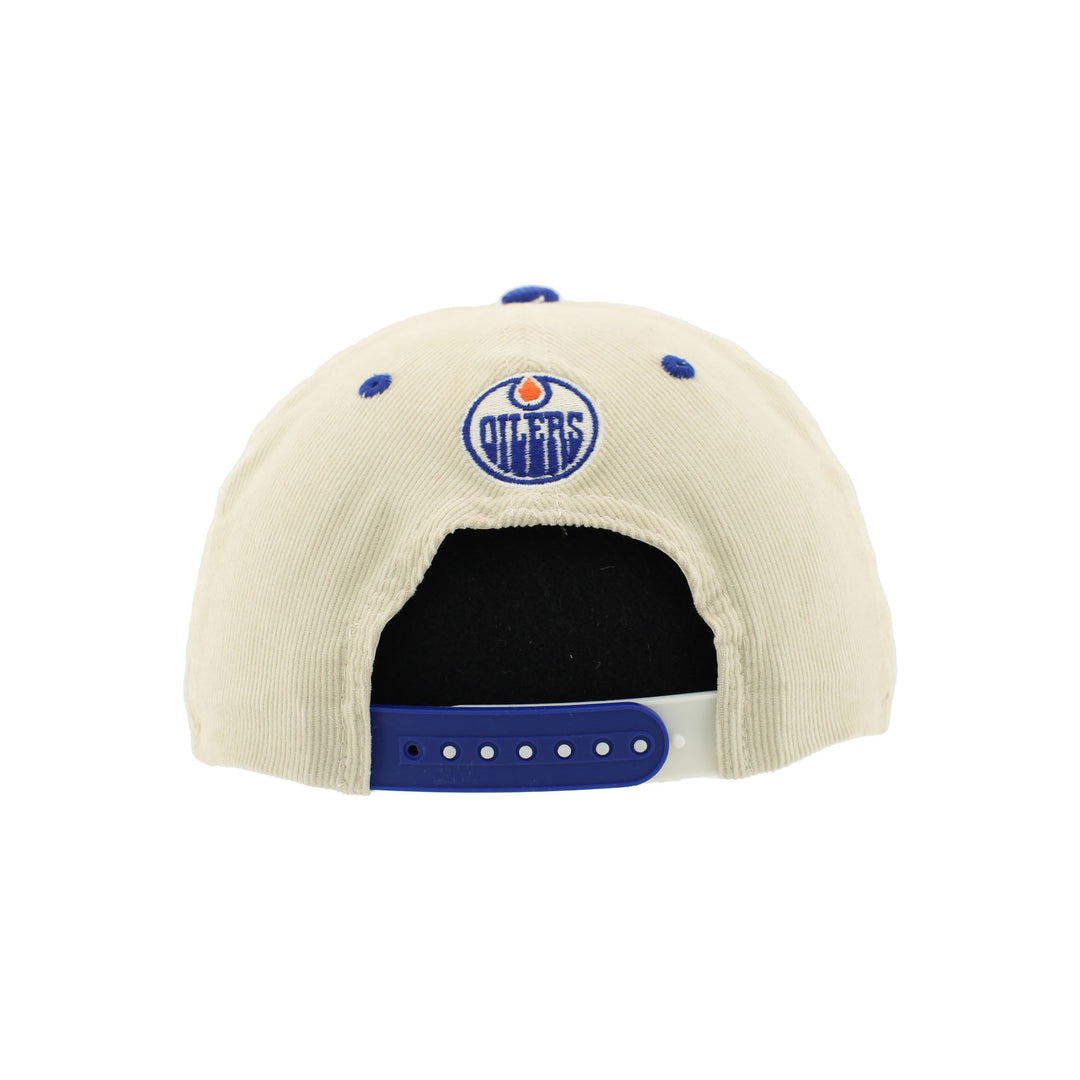 Edmonton Oilers Zephyr Corduroy Cream Snapback Hat