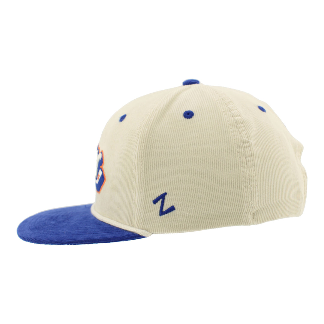 Edmonton Oilers Zephyr Corduroy Cream Snapback Hat