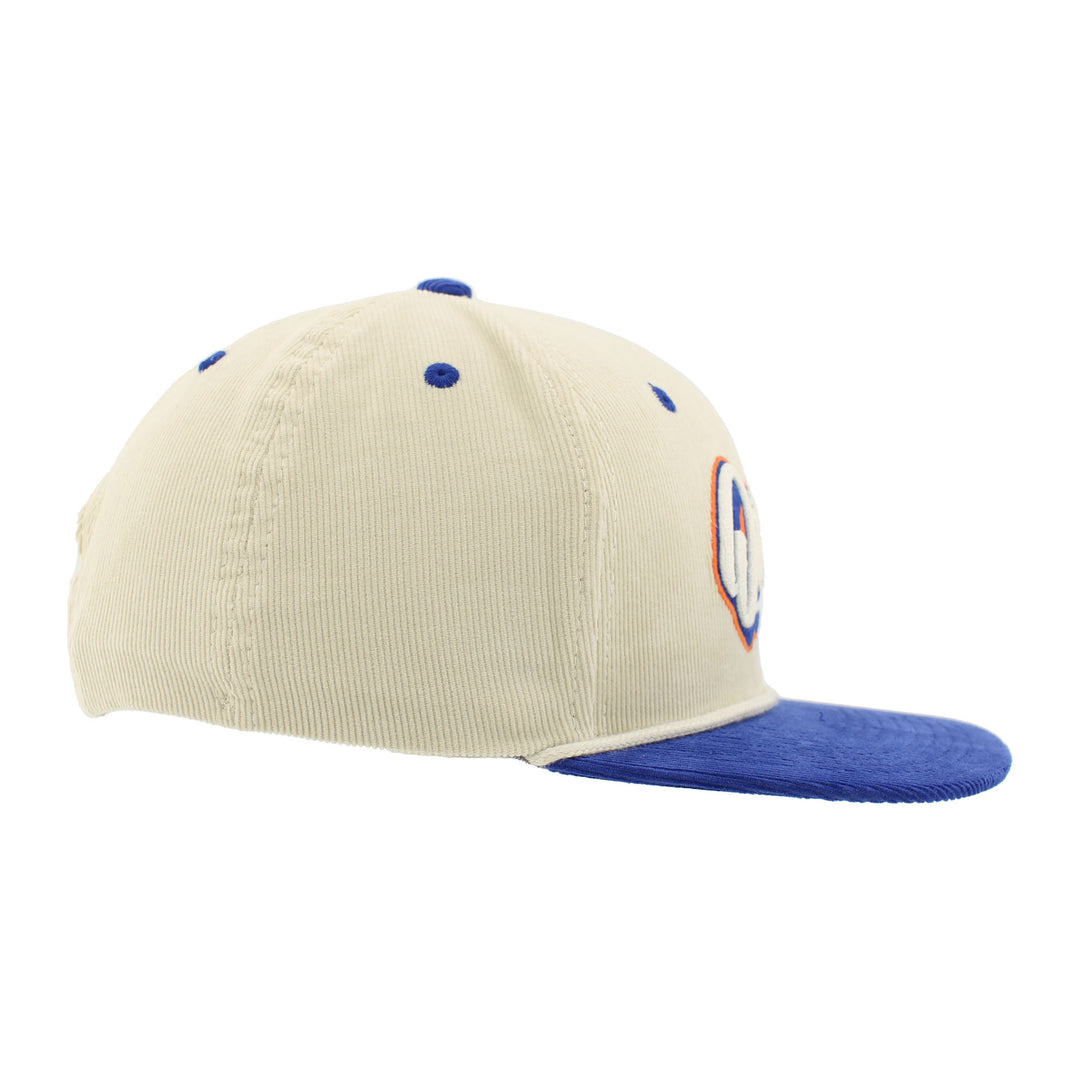 Edmonton Oilers Zephyr Corduroy Cream Snapback Hat