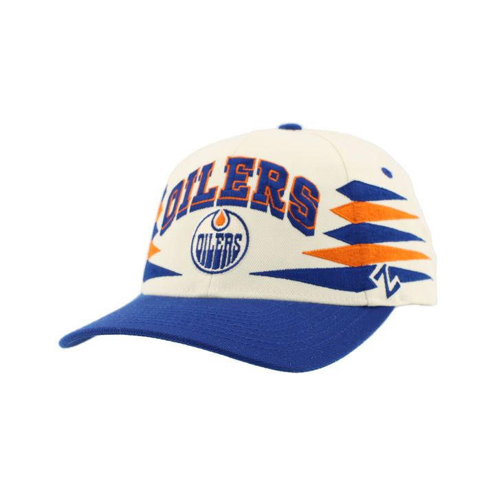 Edmonton Oilers Zephyr Cream Diamond Adjustable Hat