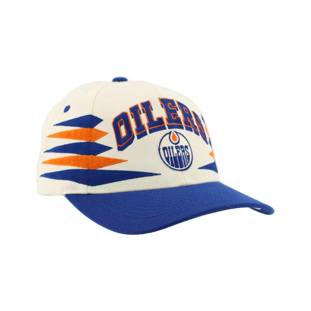 Edmonton Oilers Zephyr Cream Diamond Adjustable Hat