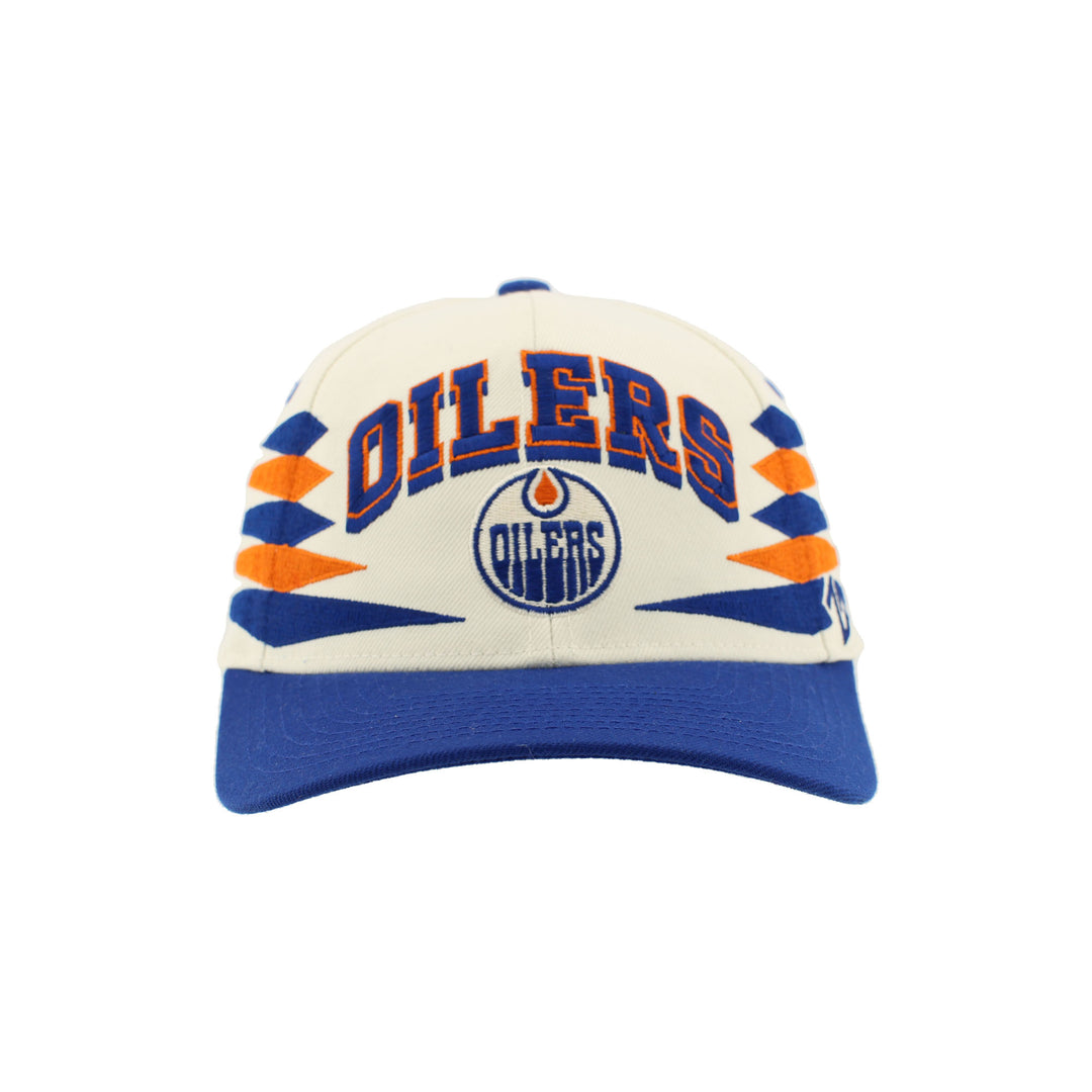 Edmonton Oilers Zephyr Cream Diamond Adjustable Hat