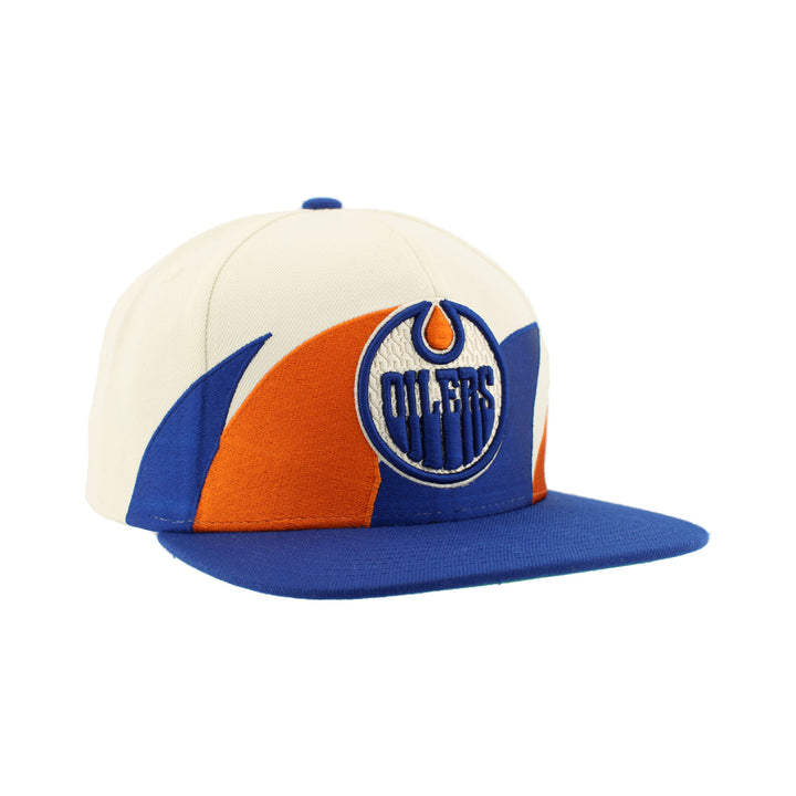 Edmonton Oilers Zephyr Cream Shark Tooth Snapback Hat