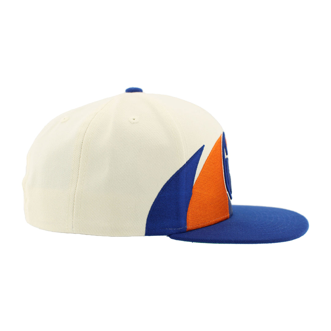 Edmonton Oilers Zephyr Cream Shark Tooth Snapback Hat