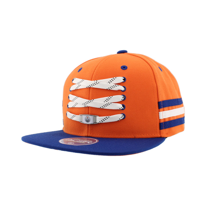 Edmonton Oilers Zephyr Orange Lacer Snapback Hat