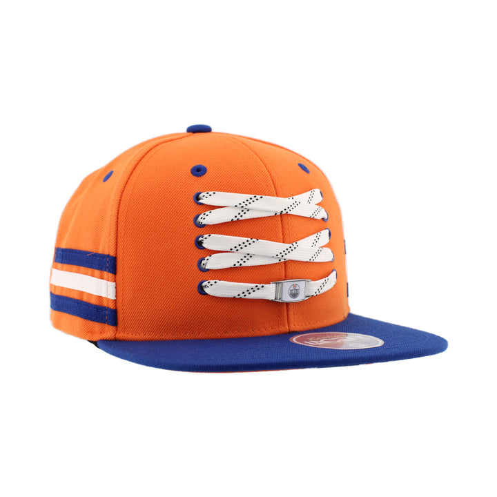 Edmonton Oilers Zephyr Orange Lacer Snapback Hat