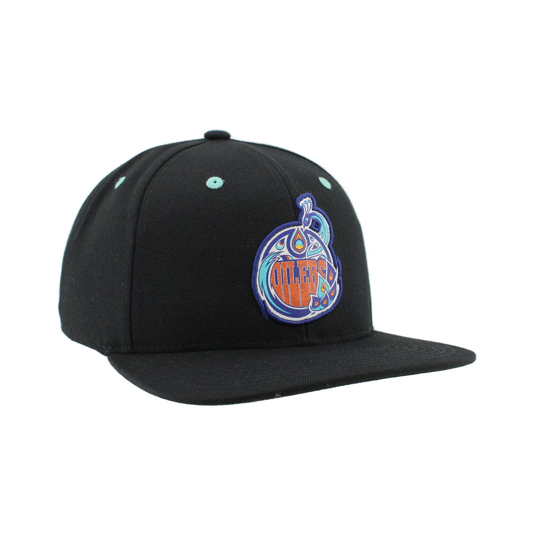 Edmonton Oilers Zephyr South Asian Celebration Black Snapback Hat